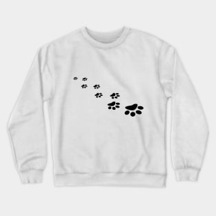 Image: Animal paw prints (black) Crewneck Sweatshirt